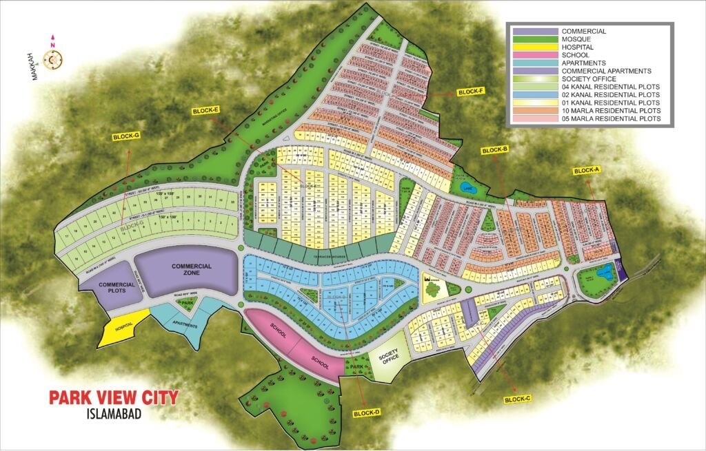 Park View City Islamabad Complete Map pdf