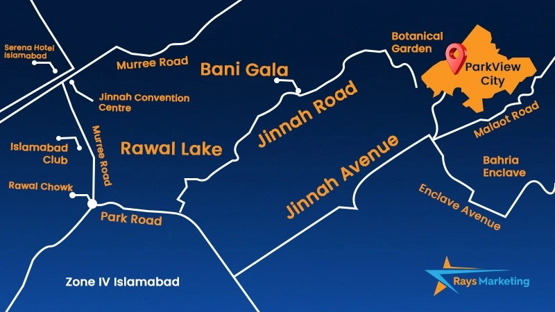 Park-View-City-Islamabad-Location Map